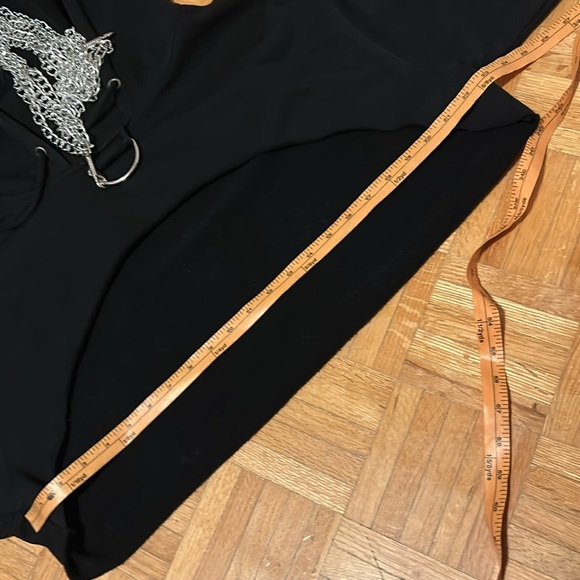 Current  Mood Black Hoodie with Silver Chain Detail - Picture 4 of 12